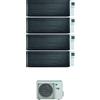 Daikin CONDIZIONATORE DAIKIN STYLISH REAL BLACKWOOD WI-FI QUADRI SPLIT 7000+9000+9000+12000 BTU INVERTER R32 4MXM80N A+++