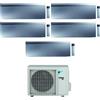 Daikin CONDIZIONATORE DAIKIN EMURA 3 PENTA SPLIT 7000+7000+7000+7000+12000 BTU SILVER WIFI INVERTER 5MXM90A A+++