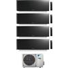 Daikin CONDIZIONATORE DAIKIN EMURA 3 QUADRI SPLIT 7000+12000+12000+15000 BTU BLACK WIFI INVERTER 4MXM80A9 A+++