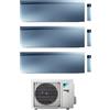 Daikin CONDIZIONATORE DAIKIN EMURA 3 TRIAL SPLIT 7000+7000+9000 BTU SILVER WIFI INVERTER 3MXM52A9 A+++