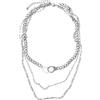Urban Classics Saturn Layering Necklace, Collana, Unisex - Adulto, Argento (Silver), Taglia unica