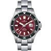 LORENZ Orologio LORENZ uomo Dive Ceramic Automatico acciaio / rosso 28185EE