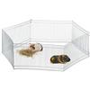 Relaxdays - Recinzione a maglie strette, per porcellini d'India e simili, zincata, altezza 27 cm, colore: Argento