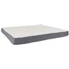 Petmaker Letto Ortopedico per Cani, Materasso in Memory Foam a 2 Strati, 111 x 89 cm, con Fodera Sherpa Lavabile in Lavatrice, per Cani di Taglia Grande Fino a 45,4 kg (Grigio)