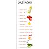Plage gazpacho Adesivo per Frigorifero, Vinile, Multicolore, 60 x 3 x 180 cm
