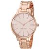 Nine West Orologio da polso da Donna, con cinturino impreziosito da cristalli, Oro Rosa