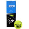 DUNLOP - Palline da tennis ATP pressureless, senza pressione, per principianti e giocatori, 3 palline