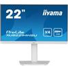 iiyama ProLite XUB2294HSU-W2 - Monitor a LED - 22 (21.5 visualizzabile) - 1920 x 1080 Full HD (1080p) @ 75 Hz - VA - 250 cd/m² - 3000:1 - 1 ms - HDMI, DisplayPort, USB - altoparlanti - bianco opco