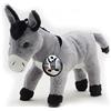 Kuscheltiere.biz Felix - Peluche a forma di asino, colore: grigio