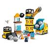 LEGO DUPLO Town Cantiere di Demolizione, Set con Camion Giocattolo, Gru, Scavatore e Bulldozer, Giochi per Bambini di 2+ Anni, 10932