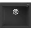 Elleci PRONTA CONSEGNA - SPEDIZIONE IMMEDIATA Elleci LGQ11059 Lavello da Incasso 1 vasca Monovasca Sopratop 61 x 50 cm finitura Granitek Classic Antracite 59 Quadra 110
