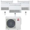 Mitsubishi Climatizzatore Condizionatore Mitsubishi Pavimento Serie M MFZ-KT Trial Split Inverter 12000 + 12000 + 12000 BTU con U.E. MXZ-3F68VF NOVITÁ Classe A++/A+