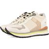 GIOSEPPO Sneakers Beige da Donna Kahler con tonalitá Pastello e Fluor e Zeppa Interna