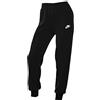 NIKE DQ5191-010 W NSW Club FLC MR Pant Std Pantaloni Sportivi Donna Black/White Taglia L-S