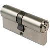 Amig - Cilindro di sicurezza - Serratura per porte - Antifurto e Antitrappo - Include 3 chiavi - Argento opaco - Misure: 80 (40-40 mm)