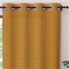Soleil d'ocre, Tenda con occhielli puro Cotone 135x250 cm Panama senape