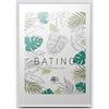 aFFa frames, Batino, Portafoto di legno, Luce, Rettangolo, Con vetro acrilico frontale, HDF Backing, Bianco, 50x70 cm