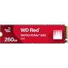 Western Digital WD Red SN700 250 GB NVMe SSD for NAS devices, with robust system responsiveness and exceptional I/O performance