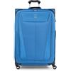 Travelpro Maxlite - Set di 5 valigie da viaggio Softside, espandibili, con 4 ruote girevoli/borsa morbida sotto il sedile, valigia leggera, per uomini e donne, Azzurro, Checked-Large 29-Inch, Maxlite