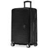 Hauptstadtkoffer Mitte - Valigia Media a Guscio Rigido, TSA, 4 Ruote, Bagaglio da Stiva con Espansione di Volume di 8 cm, 68 cm, 88 L, Nero