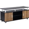 HOMCOM Mobile Porta TV Fino a 50'' con Armadietti e Ripiani, Mobiletto per Salotto e Soggiorno in Legno e Alluminio, 120x40x52.2cm|Aosom