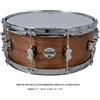 DW PDP BY DW RULLANTE BATTERIA EDIZIONE LIMITATA ACERO/NOCE 14 × 5.5″ PELLI REMO