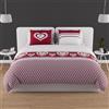 Soleil d'ocre, Set copripiumino in cotone 57 Fili 240x220 cm Passion Rosso