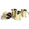 ECHTWERK Set di 4 bicchieri infrangibili in rame in acciaio inox - Ideali per gin, vodka, birra e bevande fredde - Confezione regalo - Edizione oro - 1000 ml