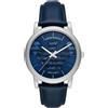 Emporio Armani Orologio Automatico Uomo EMPORIO ARMANI LUIGI AR60030 Vera Pelle Blu