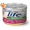 Life Cat Natural "Le Ricette" Tonnetto con Manzo e Prosciutto di Pollo - Lattina da 150 gr