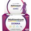 Multicentrum Donna Integratore Alimentare Multivitaminico Vitamina D Calcio Ferro Acido Folico 60 Compresse