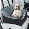 Lannvan Seggiolino Auto per Cani di Piccola Taglia, Seggiolino Auto Cane Morbido e Soffice, con Cuscino Staccabile e Lavabile, Guinzaglio di Sicurezza e Tasche Laterali Portaoggetti