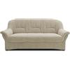 DOMO. collection DOMO Collection Divano Bahia FK, 3 pezzi con imbottitura a molle, design classico, 3 posti, mobili imbottiti 200 x 57 x 91 cm (larghezza x profondità x altezza), beige-grigio