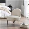 Julian Bowen Poltrona Lulu Boucle Accent-Avorio, 77 x 60 x 64