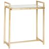 Safavieh Tavolo Accento Glam con Gambe in Ferro, in Oro e Specchio, 31 X 46 X 56.13