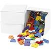 WEDO 262817099 - Tappi per chiavi | rettangolari | 2,7 x 3,0 cm | diversi colori | 100 pezzi
