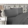 Elegant Comfort Lussuoso set di lenzuola 1500 in microfibra di qualità alberghiera di prima qualità, tre linee ricamate, morbide, 4 pezzi, resistente alle pieghe e allo sbiadimento, per letto