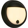 BRILONER - Lampada da parete LED a batteria con touch, dimmerabile, timer 15 min, lampada da esterno, applique da esterno, faretto LED da esterno, luce da esterno, applique da esterno, 17x7 cm, nero