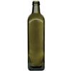 Generic 12 Bottiglie Per Olio E Liquore 750 ml - Marasca Quadre Vuote In Vetro Scuro Uvag con Dosatore Olio Salvagoccia e Tappo Ermetico - Made In Italy - Uso professionale e domestico