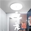 Chao Zan Lampada da soffitto a LED con sensore di movimento, lampada da soffitto 20 W, bianco freddo 6000 K, rotonda, sensore da parete per corridoio, garage, scale, balcone, cucina, bagno, cantina, tettoia