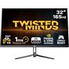 Twisted Minds Monitor da gioco Fast VA Display 32'' - Risoluzione 2560 x 1440 QHD, frequenza aggiornamento 165 Hz, rapporto d'aspetto 16:9, tempo di risposta 1ms - Nero (TM32QHD165VA)