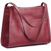 Kattee Borse a tracolla in pelle da donna, borse a tracolla e borse in morbida pelle, nero, Large, Design elegante