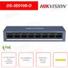 Hikvision DS-3E0108-O - Switch di rete con 8 porte IP POE - 10/100Mbps RJ45 - Plug'n'Play
