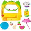 Gabby's Dollhouse - Set da gioco da balcone di Dolcetto, 8 pezzi con figure giocattolo, accessori per la casa delle bambole e giochi sensoriali, giocattoli per bambini per ragazze e