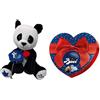 Zeus Party Perugina Peluche Panda Baci con 87,5 gr di baci classici + Scatola Cuore Baci Latta Innamorati 100 gr Limited Edition Love Amore