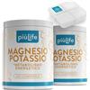 +LIFE Magnesio e Potassio Citrato PiùLife, Oltre 2 Mesi di Scorta, 400 Compresse | 6 al giorno, 225 mg Magnesio e 300 mg Potassio, Sali Minerali, Equilibrio Elettrolitico, Muscoli, Senza Zuccheri