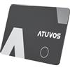 ATUVOS Air Tag Card Wallet Tracker Thin 1.6mm, Smart Tag compatibile con Apple Dov'è (solo iOS, Android non supportato), Bluetooth Localizzatore per Valigie, Portafoglio, Borse, Bagagli, 1 Pezzo Nero