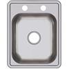 Elkay Dayton D117212 Lavello a barra singola in acciaio inox con montaggio superiore, satinato