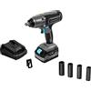 Cecotec Chiave a impatto senza cavi CecoRaptor Perfect Impact 4020 Ultra,Batteria 20 V e 4000 mAh,velocità senza carica 2300 giri/min,Rapporto d'impatto 3000 bpm,Torco max 400Nm,Portapunte,multicolore