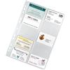 Veloflex 5341000 - Buste per biglietti da visita, formato DIN A4, per 20 carte per custodia, confezione da 10 pezzi